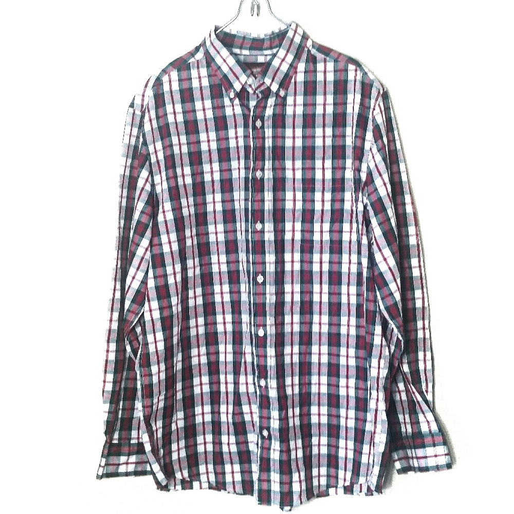 Saddlebred Button Down Shirt Plaid Tall